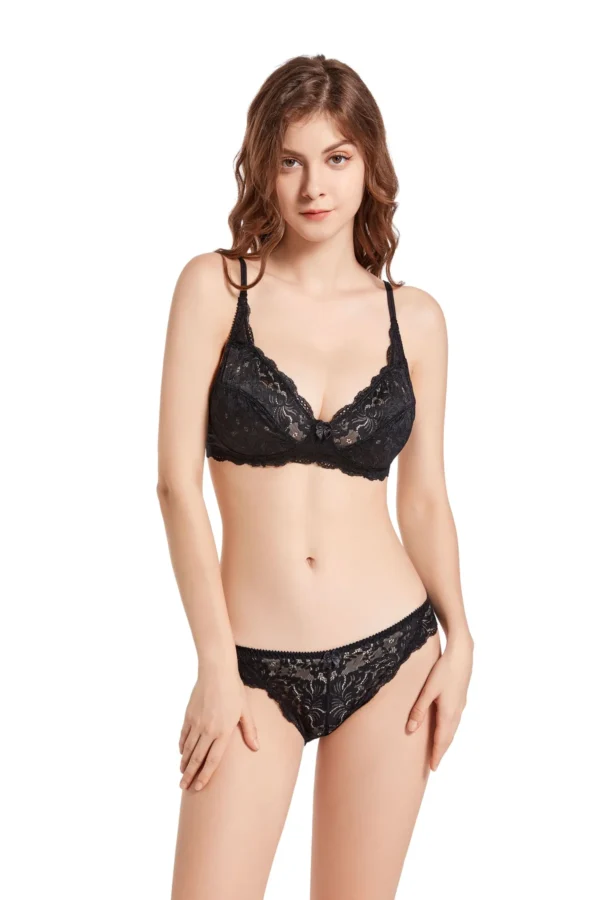 LOVELY LACE NON PADDED BRA SET - Image 3