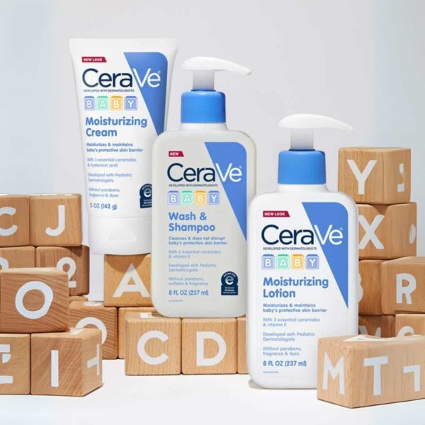 CeraVe Baby Wash & Shampoo Gentle Cleanser Paraben-free (237 ml)