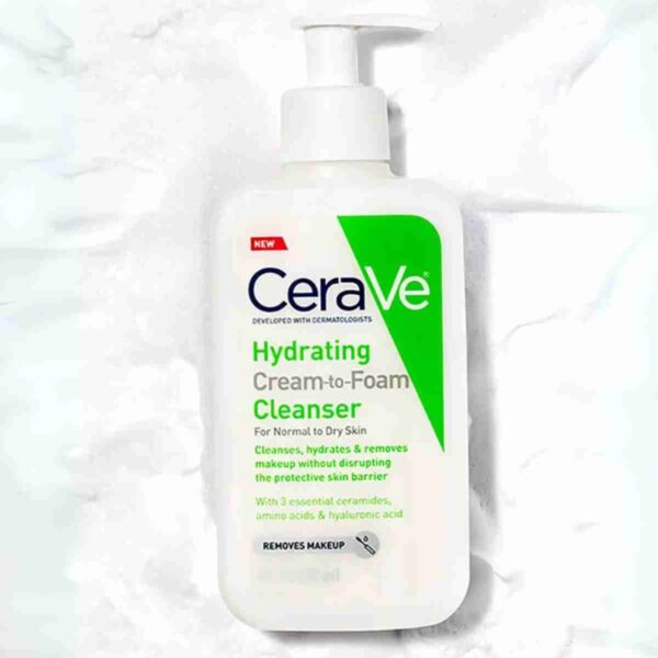 CeraVe Hydrating Cream to Foam Cleanser for Dry Skin 236ML