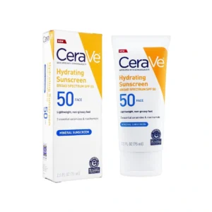 CeraVe Hydrating Mineral Sunscreen Broad Spectrum SPF50 75ml