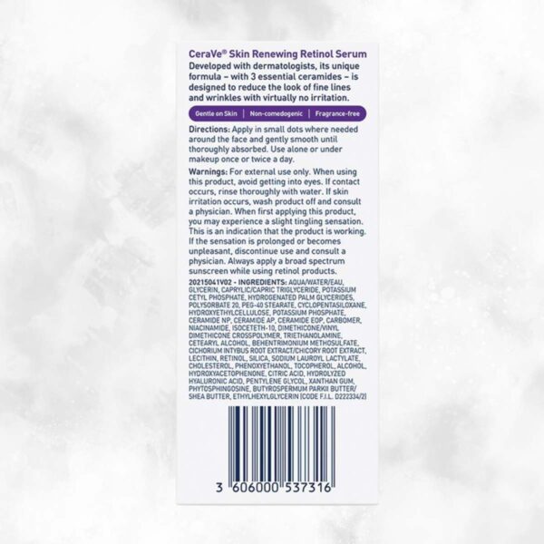 CeraVe Skin Renewing Retinol Serum (30 ml) - Image 2