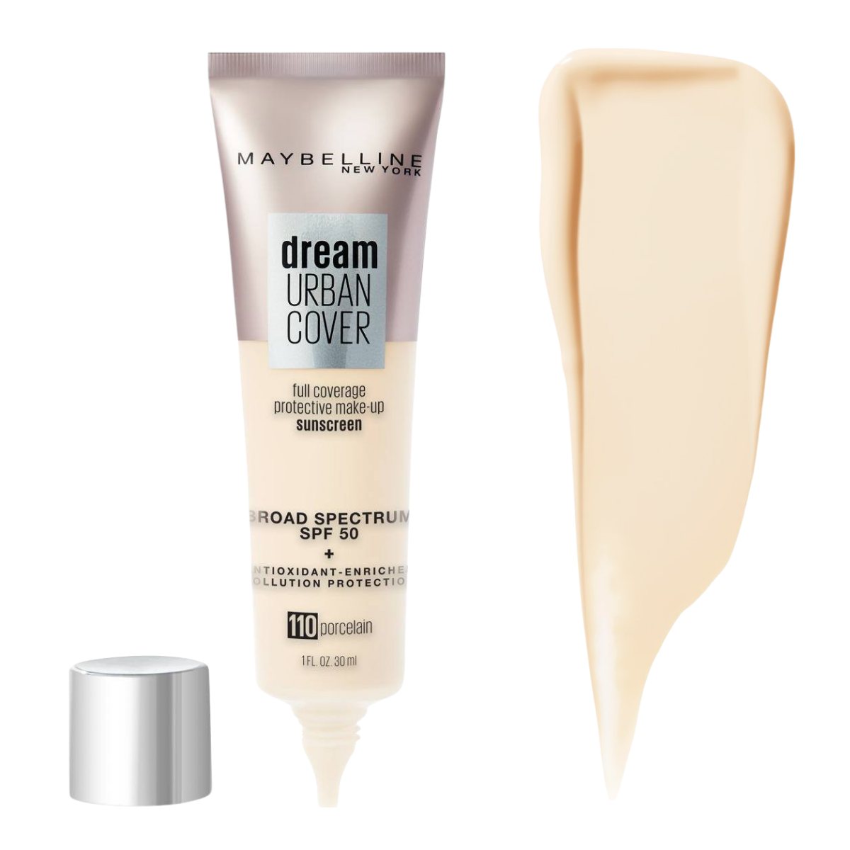 Maybelline Dream Urban Cover Flawless Foundation with SPF 50 2 Maybelline-Dream-Urban-Cover porcelain